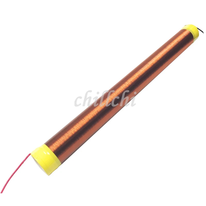 

Tesla coil, wire diameter 0.2MM high temperature resistant enamelled wire winding height 33cm diameter 3.5cm