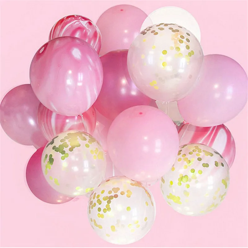 

20Pcs 12inch Agate Balloon Gold Confetti Ballon Toys Baby Shower Birthday Party Balloon Decoration Kids Children Favor Supplies
