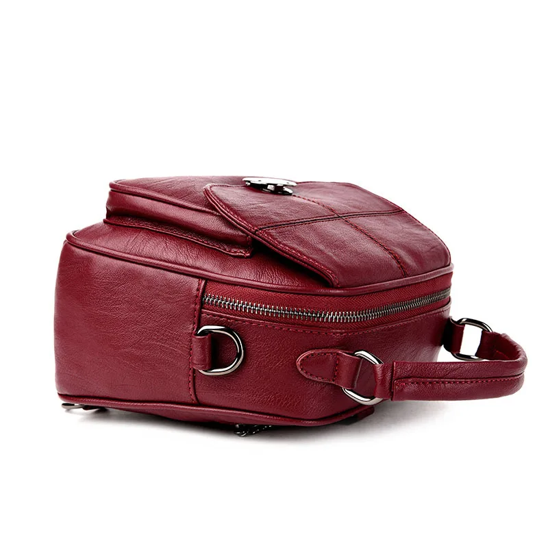 2018 nuevas mujeres de la moda Mochila PU Mochila De Cuero mujer bolso multifunción Mochila pequeña Mochila 2018 nuevas mujeres de la moda Mochila PU Mochila De Cuero mujer bolso multifunción Mochila pequeña Mochila