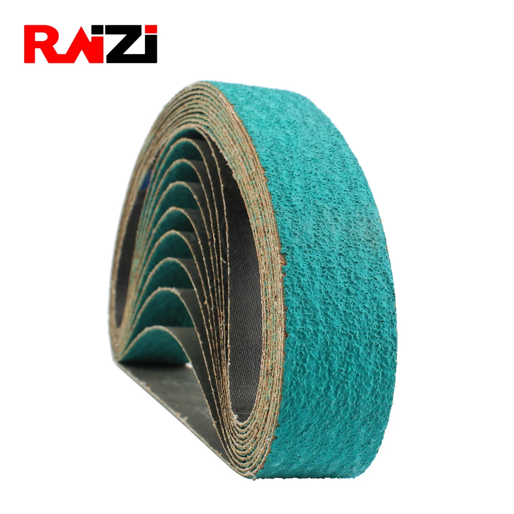 Raizi 3 pieces abrasive Zirconia alumina sanding belt for stainless steel sander/polisher 760* 40 mm Grit P40-120
