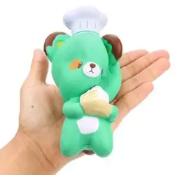 Горячая медведь медленный отскок Squishy игрушка PU моделирование хлеб сжал декомпрессии анти-стресса игрушка милый подарок для детей