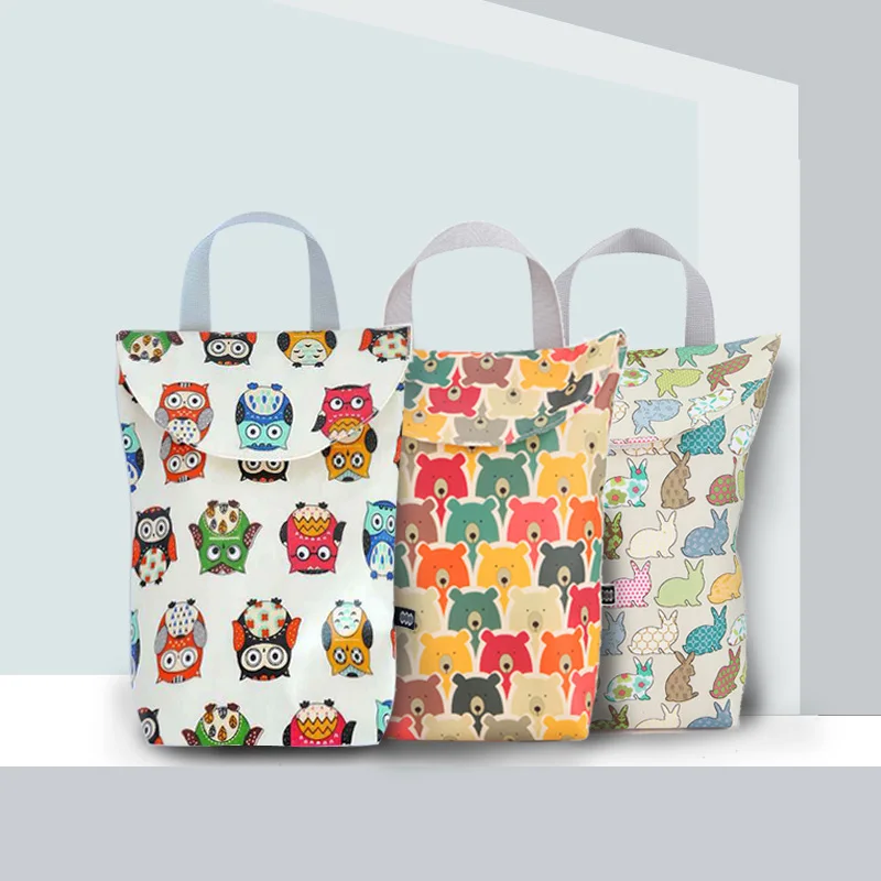 

SeckinDogan Baby Diaper Bag Cartoon Print Reusable Nursing Bags Large capacity Outdoor Baby Nappy Bag Casual Nursing Bag
