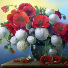 Фантастический цветок DIY живопись по номерам 24 Цвета Пигмент кисть Искусство Ручная роспись креативная цифровая картина маслом