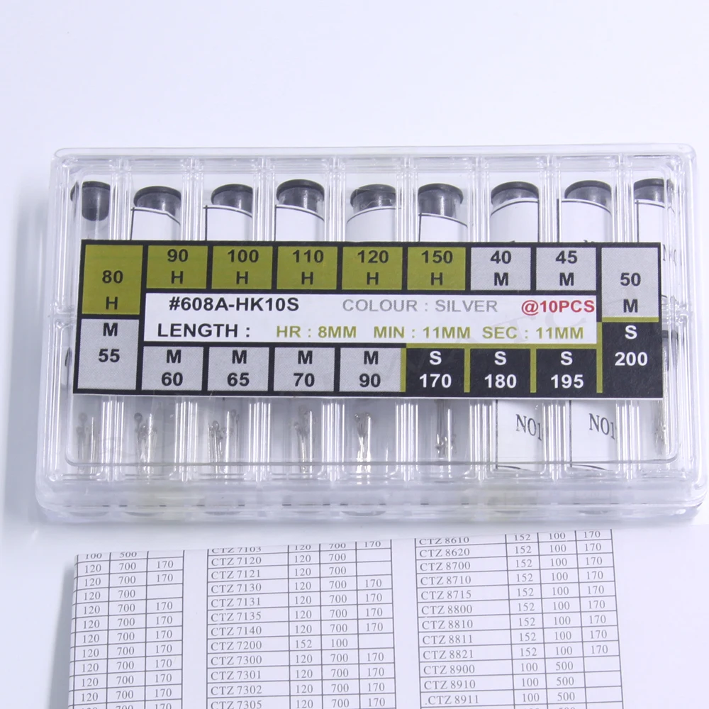 

180PCS Silver Hour/Minute/Second Hand Set for Watch Repair Free Shipping