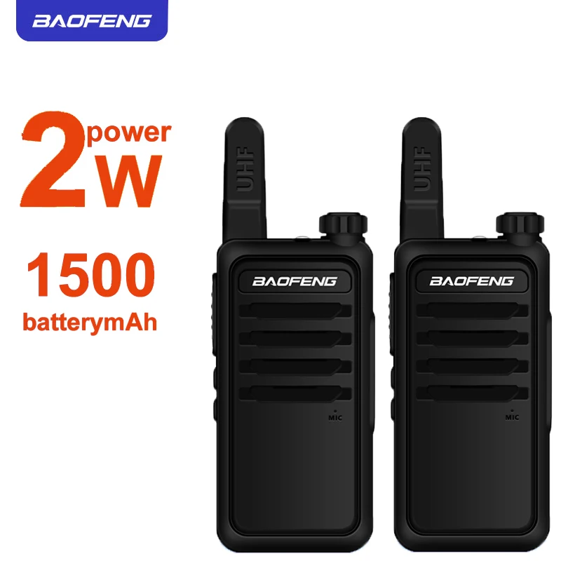 

2pcs Baofeng Walkie Talkie bf-R5 mini Kids two way radio uhf radio Portable Toy Communicator BFR5 FM Radio HF Transceiver Ham cb