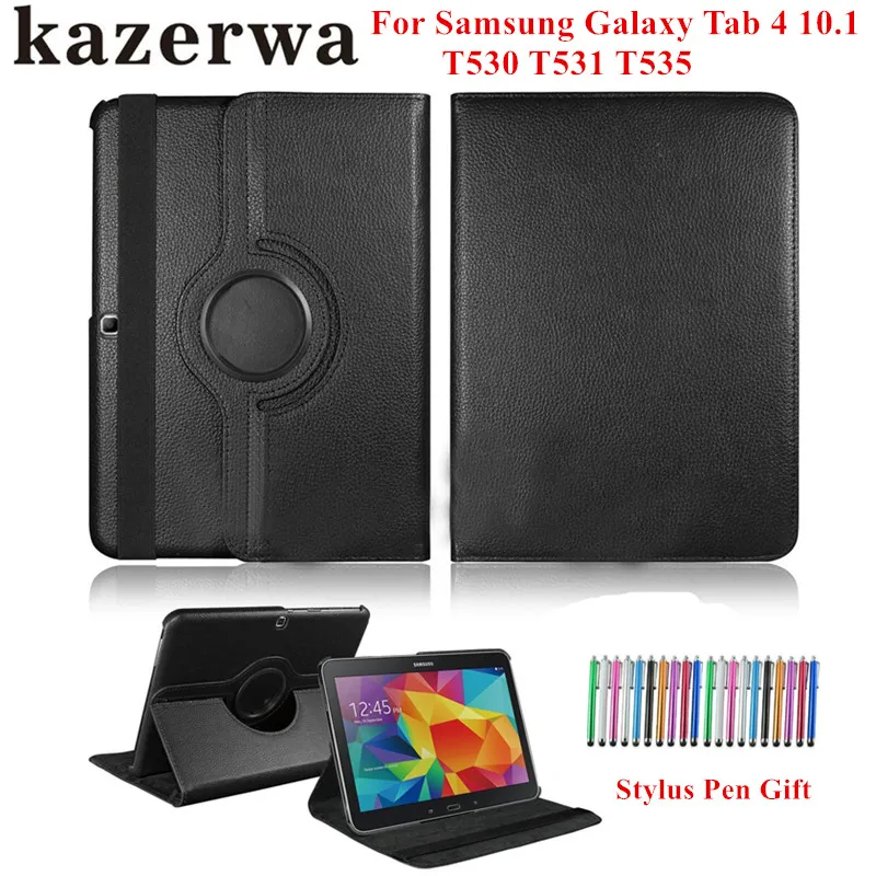 Tab 4 10 1 T530 T531 T535 чехол для планшета 360 Вращающийся из искусственной кожи Samsung Galaxy