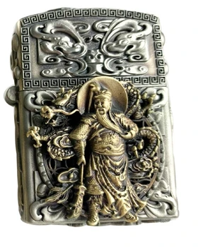 

BEANS watch videor Guan Gong 12 zodiac can run Handmade brass Tibetan silver 3D lighter
