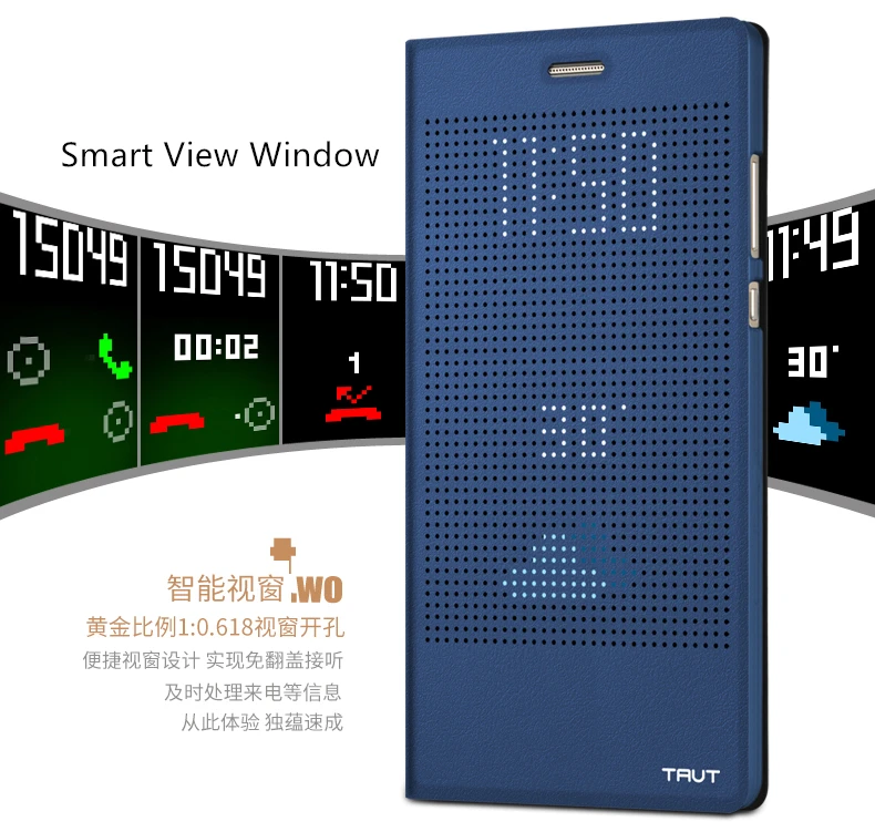 Для Huawei Honor Примечание 8 Случае Крышка 6.6 дюймов TAVT Смарт Услуга сна Чехол Окошком для Huawei Honor V8 Макс Откидная Крышка