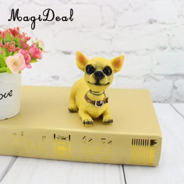 Cute Shaking Head Lucky Dog Puppy Pug Bobbing Heads Bobblehead Toy Aniaml Pet Figures Car Dashboard Auto Decoration