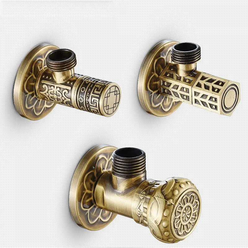 

Switch European Retro Triangle Valve single Cold Water Stopper General Angle Valve Copper Thickening and Lengthening Bibcocks