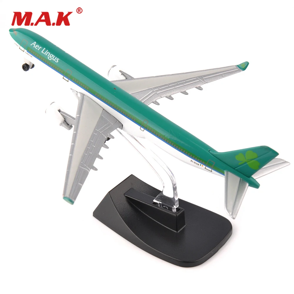 

Cheap Model Toys 14CM 1/400 AerLingus A330-300 Green Airbus Model Diecast Aircraft Plane for Fans Boys Collectble Gifts