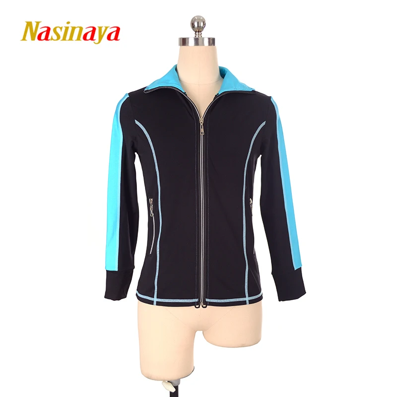 

Customized Figure Skating Jacket Zippered Tops for Girl Women Training Competition Patinaje Ice Skating Warm Fleece Gymnastic 37