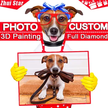 

"Photo custom" DIY Diamond Embroidery! 5D,Private custom,Diamond Painting 3D Home Decor Gift "Can make any photos and size!!! "