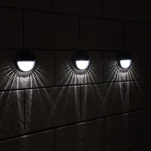 Красивый Открытый водонепроницаемый светодиодный с солнечной батареей свет вилла сад свет настенный светильник украшение сада наружное освещение