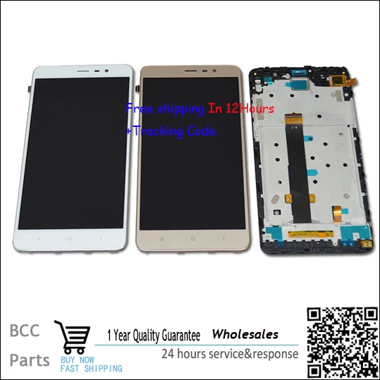 

Original 100% NEW! LCD display +Touch Screen digitizer with frame For xiaomi hongmi RedMi NOTE3,Black,white,gold Test ok