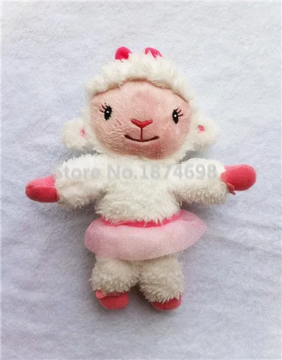 Doc McStuffins игрушки Lambie Stuffy Hallie Chilly Boppy Findo Gabby Жираф пищалки шепот Сова мини плюшевые мягкие игрушки животные - Цвет: Lambie Sheep