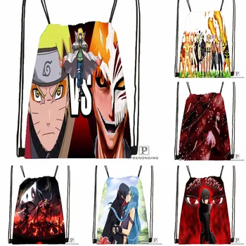 

Custom Naruto Shippuden Drawstring Backpack Bag Cute Daypack Kids Satchel (Black Back) 31x40cm#180531-04-39