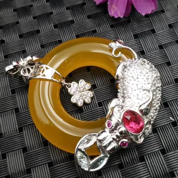 

free shipping Carved Pendant Jade Pixiu Pendant Women Fashion Romantic Jadeites Jewelry