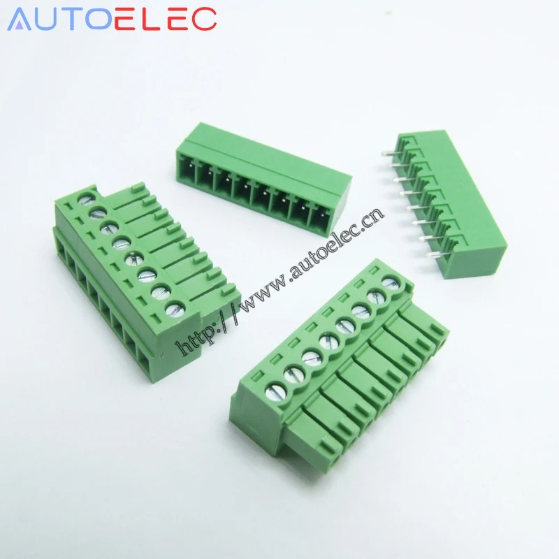 100 компл./лот 8P шаг 3 5 мм прямой контакт PHOENIX контактный номер: MC 1 5/8 G 3.50 разъем pcb