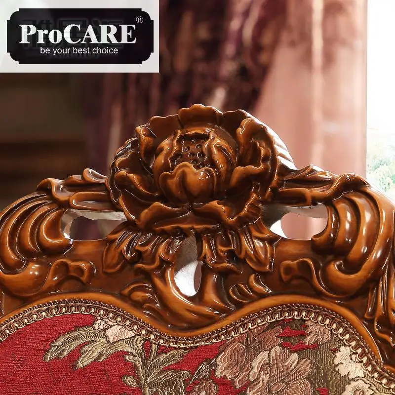European Cloth Dining Chair Full Solid Wood Carving Restaurant Dining Table, Chair, Leisure Chair, Computer Chair