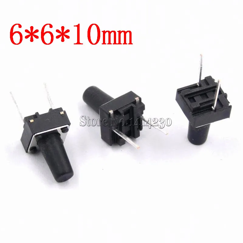 Tactile Switch 6 x 6 x 4.3mm PCB Non-Lock Tact Push Button Switch 2 Pins 20 