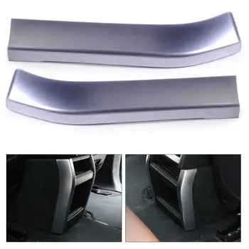 

DWCX Interior Car 1 Pair Chrome Armrest Box Rear Air Vent Frame Bar Decorative Sticker Trim Cover for BMW X5 F15 2014 2015 2016