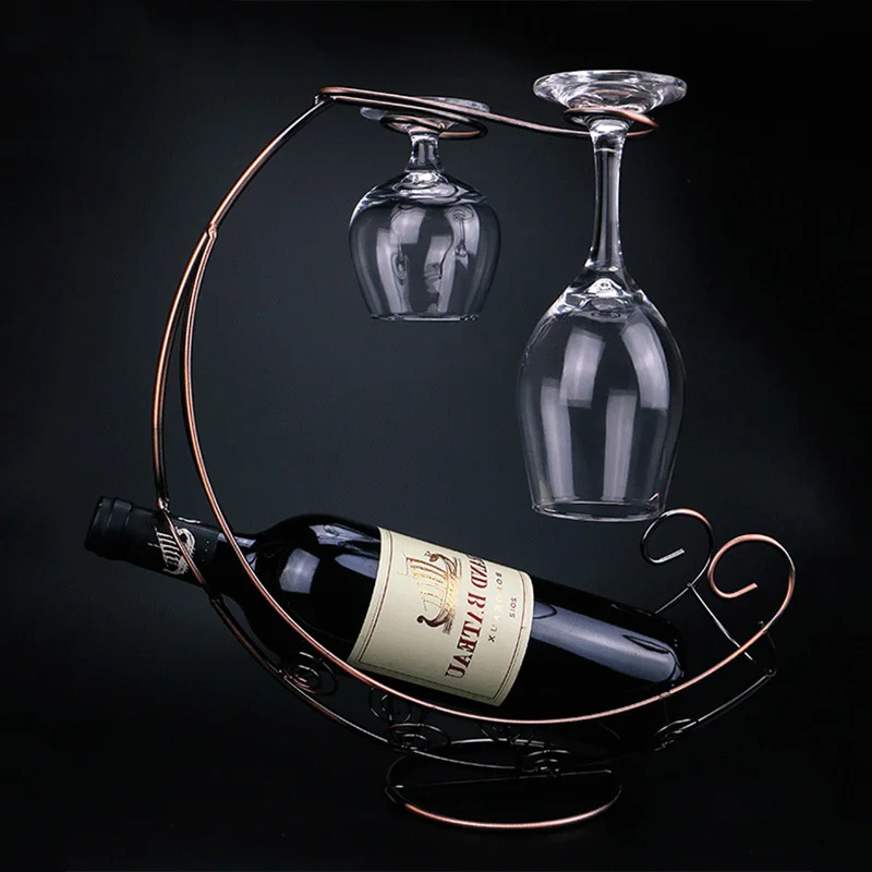 Креативная металлическая стойка для вина, держатель для вина, подставка для вина