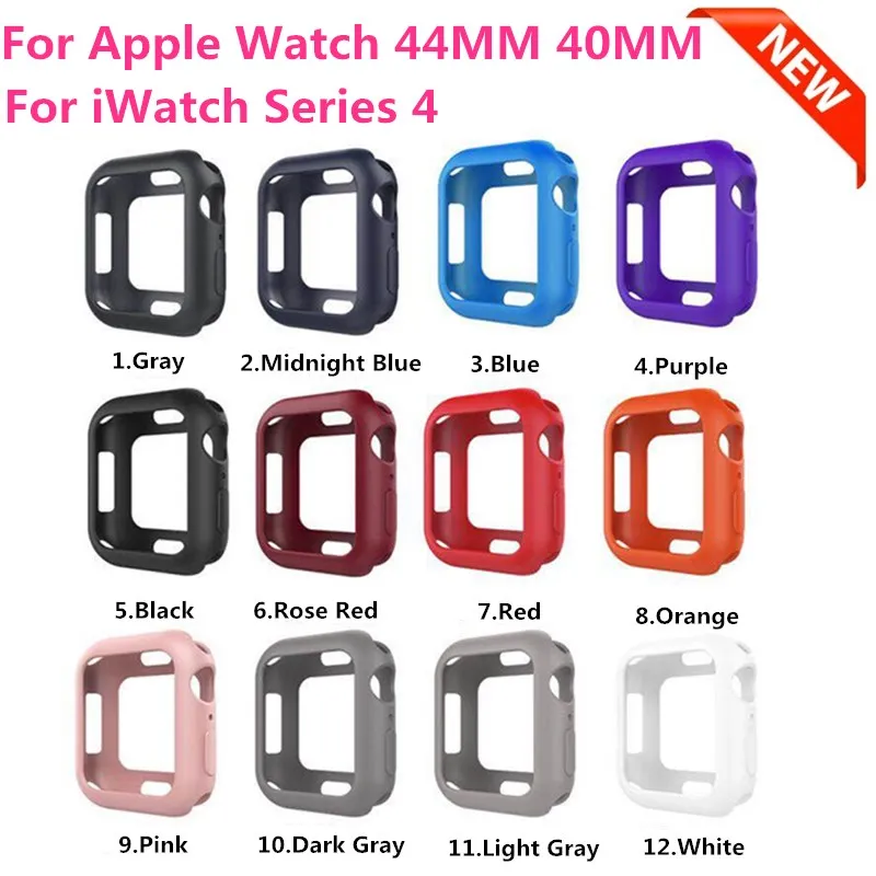 Outdoor Sport Thin Light TPU Bumper Cover Case for iWatch Series 4 44MM 40MM Protective Frame for Apple Watch Sereis 4 Band Outdoor Sport Thin Light TPU Bumper Cover Case for iWatch Series 4 44MM 40MM Protective Frame for Apple Watch Sereis 4 Band