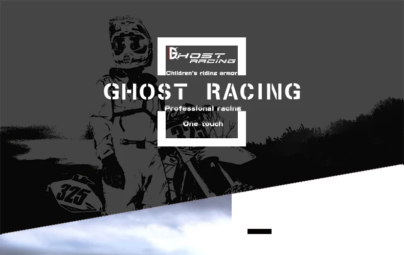 GHOST RACING мотоциклетная Защитная Экипировка Детская доспехи езда защитный костюм Спортивная Броня наколенники Налокотники