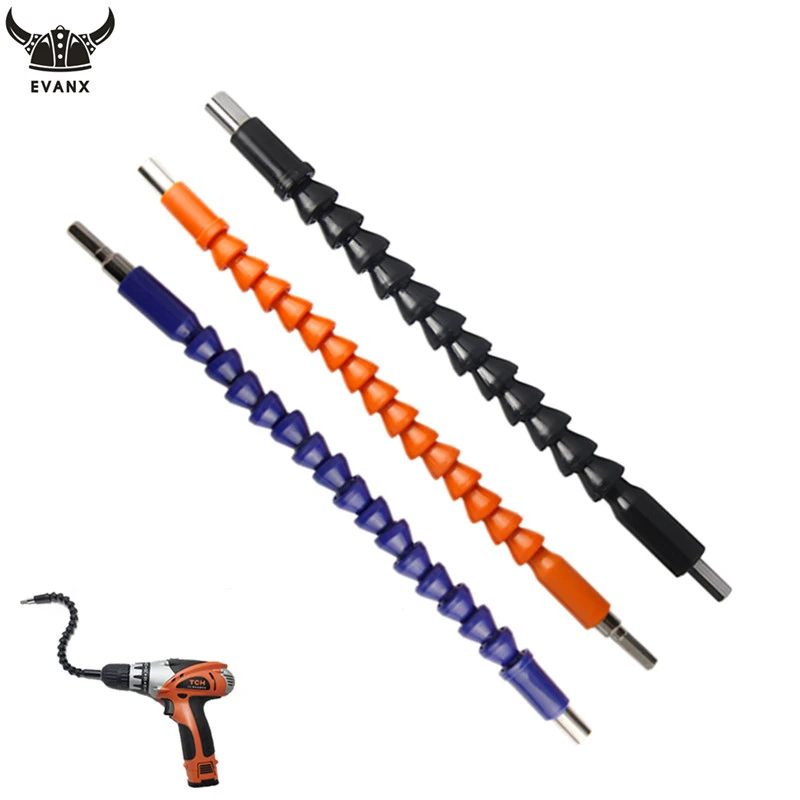 EVANX 6.35mm 1/4'' Hex Shank Flexible Shaft Connecting Rod Electronics Drill Extention