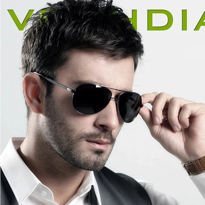 

iboode Men Sunglasses Big Frame Metal Polarized Driving Fishing Driver Sunglasses Pilot Glasses for Male oculos de sol gafas