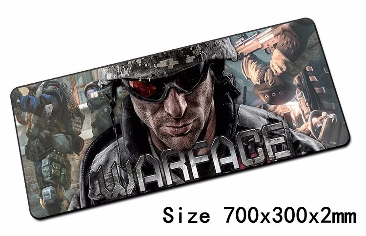 Warface padmouse 700x300 мм площадку для мышь Notbook коврик для компьютерной мышки с обработанным краем Ом игровой коврик для мыши геймер для ноутбука