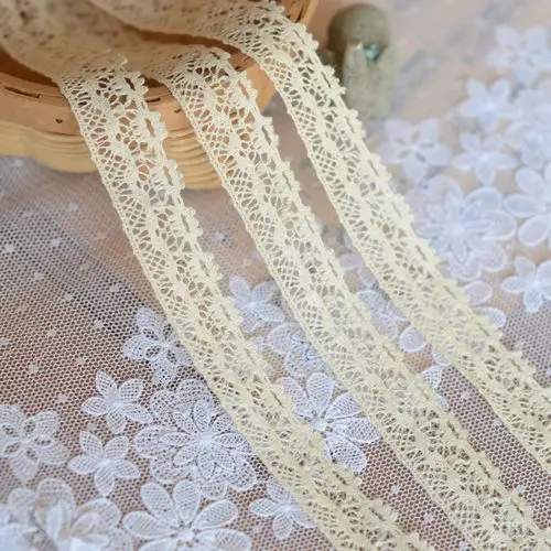 

1/meter fine beige cotton lace 2 cm wide
