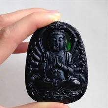 Природный грузов yu Богиня Милосердия Подвески mouchen Гуаньинь yu кулон Подвеска Авалокитешвара Для Мужчин's yu Гуаньинь кулон