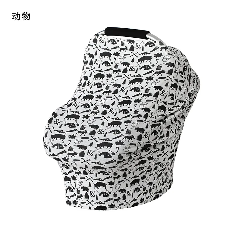 Baby Car Seat Cover Nursing Breastfeeding Privacy Cover Baby Scarf Infant Car Seat Stroller Breast Feeding Scarf Nursing Covers (3)