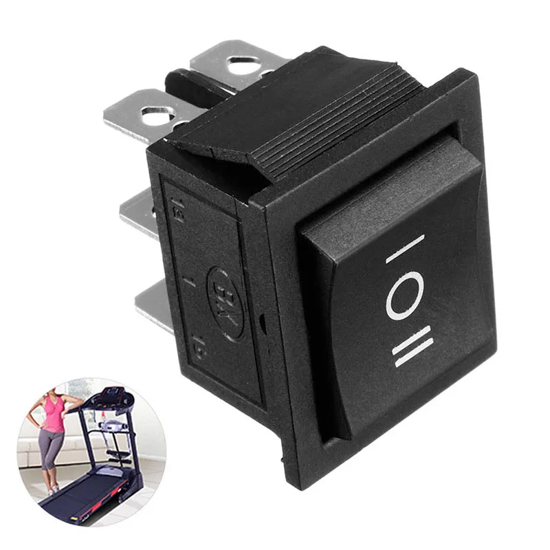 High 6 Pin 3 Position Boat On-Off-On Momentary Rocker Switch DPDT 16A 250V AC LG66