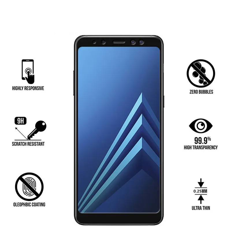 WeeYRN 9H 2.5D защитное стекло на для Samsung Galaxy A8 2018 A530 полный защитный Стекло закаленное