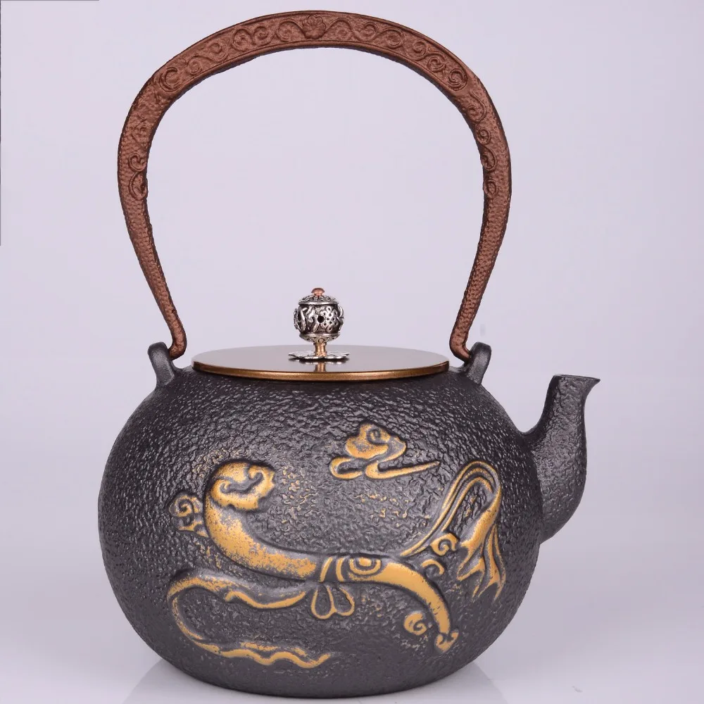 1.2L BPA free handmade yixing samovar cast iron teapot glass ceramic enameled teapot from clay