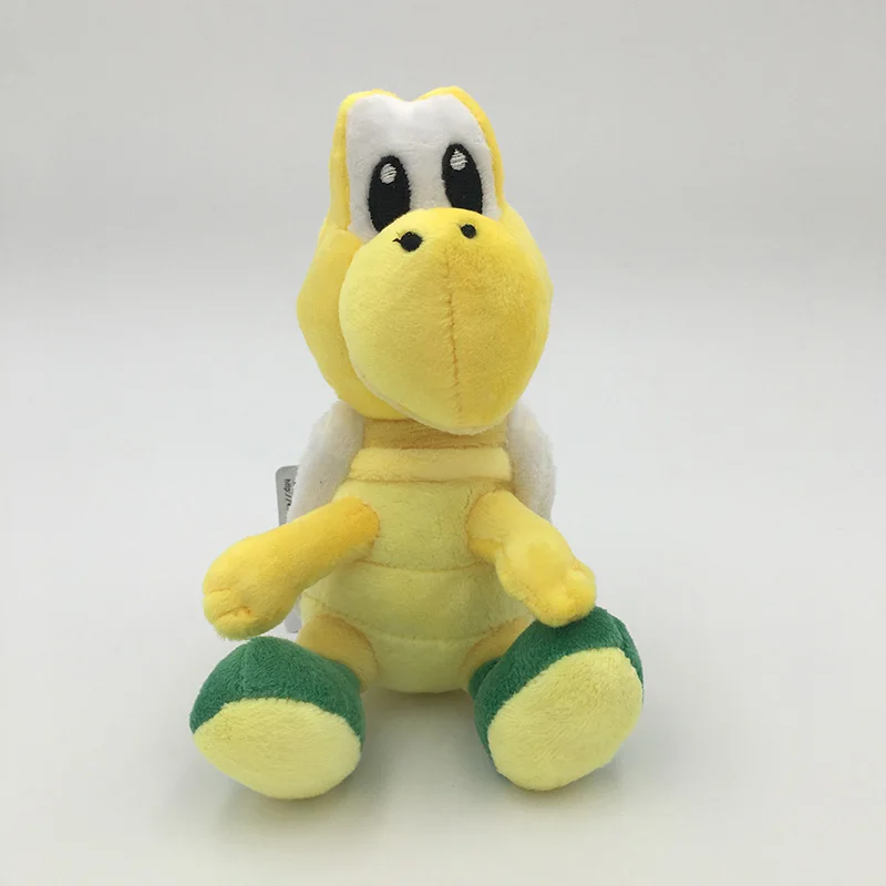 Новинка года; 2 цвета; Super Mario Bros. 6 дюймов 15 см Koopa Troopa плюшевые куклы мода прекрасный мультфильм черепаха игрушки для детей - Цвет: Green