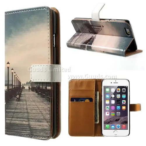 Retro Bridge Leather Wallet Case for iPhone 5s / for iPhone 5