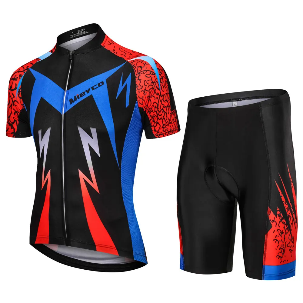 Печать Велоспорт Джерси Best Pro велосипед из полиэстера одежда лето для мужчин быстросохнущая Топ Велосипедный Спорт рубашка комплект - Цвет: 11