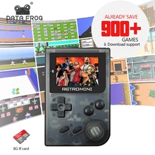 Данные лягушка ручной 32 бит игровая консоль Ретро стиль мини-игровой плеер встроенный для GBA/NEO классические игры подарок для ребенка