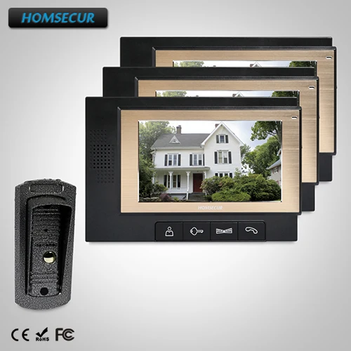 

HOMSECUR 7" Wired Video Door Entry Security Intercom with Metal Case : TC041 + TM702-B