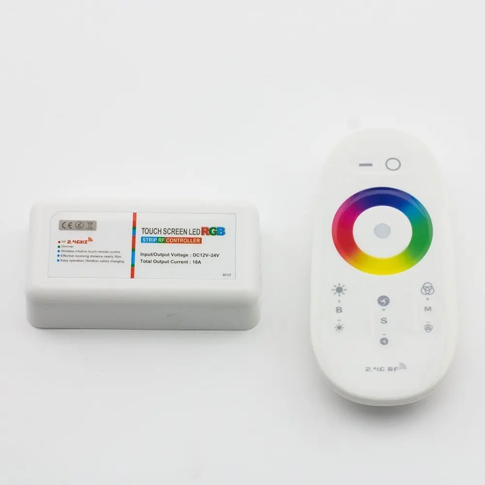 OSIDE RGB RGBW настенный контроллер светодиодный контроллер Сенсорная панель 12V24V 18A беспроводной 2,4G дистанционный светодиодный RGB полоса/лампа/светильник