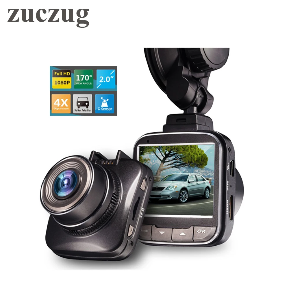 

ZUCZUG Mini Car DVR Video Recorder with Novatek 96650 chip Full HD 1080P 2.0"LCD H.264 Video Recorder WDR G-Sensor Dash Cam