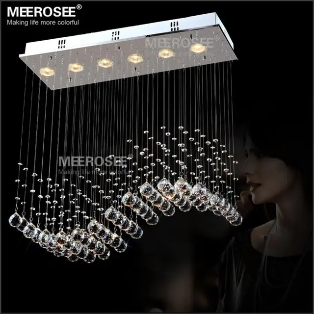 Modern Chandelier Fast Shipping Crystal Light Curtain Wave Fitting For Dining Room Bedroom Modern Chandelier Fast Shipping Crystal Light Curtain Wave Fitting For Dining Room Bedroom