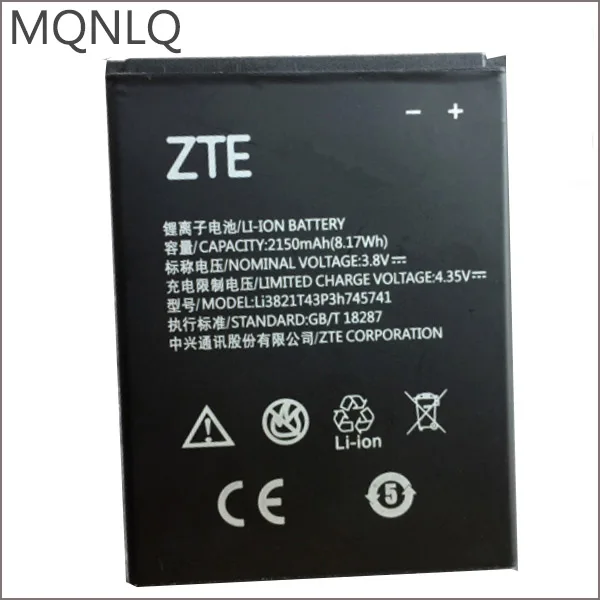 Для zte Blade L5 L 5 PLUS C370 аккумулятор 2150mAh 3,8 V Li3821T43P3h745741 высокое качество MQNLQ