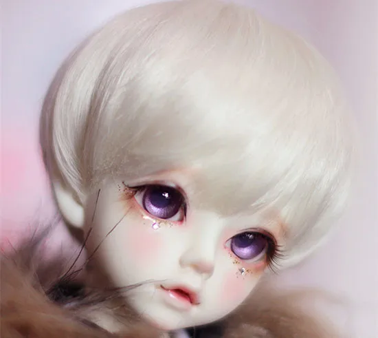 Белые короткие парики с высокой температурой провода для 1/8 1/6 1/4/1/3 куклы SD BJD кукла аксессуары для куклы с париками