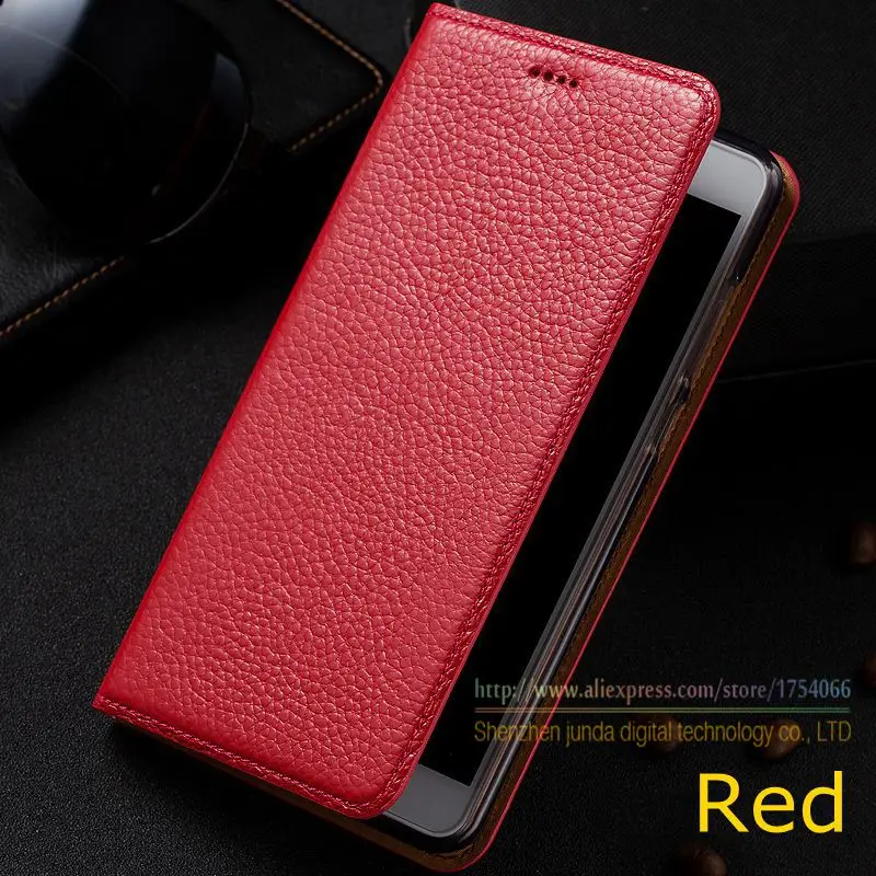 Litchi Genuine Leather Magnet Stand Flip Cover For Xiaomi Redmi 4 4A / Redmi 4 Pro Prime Luxury Mobile Phone Case & Card Holder a-mobile-redmi : image Litchi Genuine Leather Magnet Stand Flip Cover For Xiaomi Redmi 4 4A / Redmi 4 Pro Prime Luxury Mobile Phone Case & Card Holder a-mobile-redmi