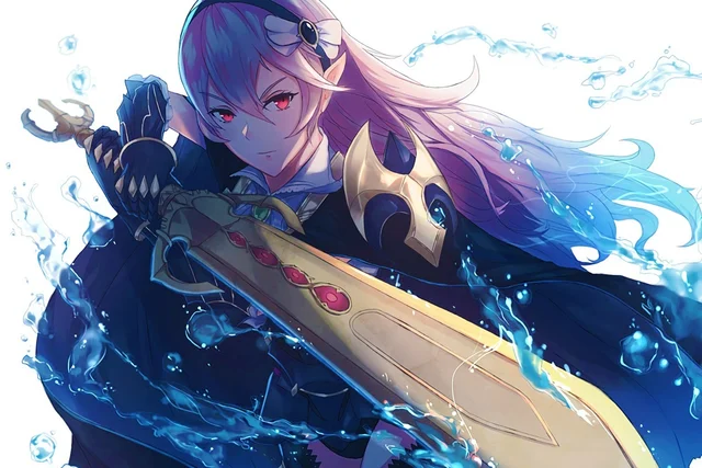armas emblema magia arte anime agua chica espada mi unidad ma127